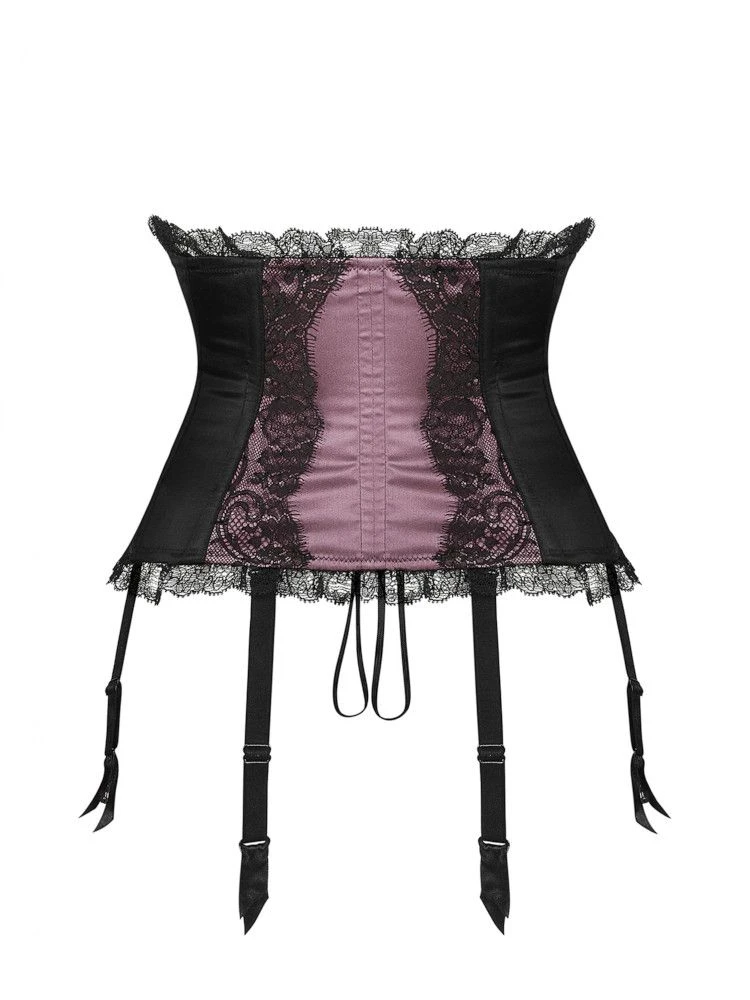 Seide Taillen-Korsett RAJA SOIE TOURBE Violett-schwarz Von Cadolle 7 Seide Taillen-Korsett RAJA SOIE TOURBE Violett-schwarz Von Cadolle - Image 5