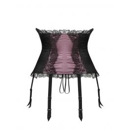 Seide Taillen-Korsett RAJA SOIE TOURBE Violett-schwarz Von Cadolle 4 Seide Taillen-Korsett RAJA SOIE TOURBE Violett-schwarz Von Cadolle - Image 2