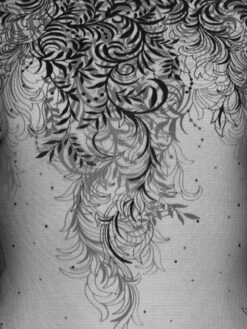 Langarm-Body ARABESQUE Tüll Schwarz Von Cadolle 12 Langarm-Body ARABESQUE Tüll Schwarz Von Cadolle -MAISON LEJABY Verkaufsgeschäft 4068dl body arabesque schwarz 3