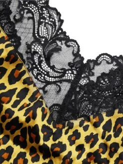 Seide Teddy BODYSHIRT PANTHERE Gold-schwarz Von Cadolle -MAISON LEJABY Verkaufsgeschäft 4097e bodyshirt soie panthere leo print cadolle 4