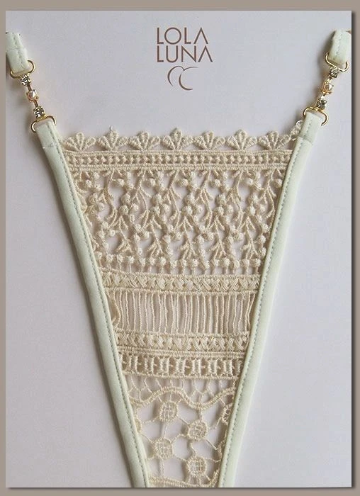 Lola Luna String AGHATA Creme-gold 4 Lola Luna String AGHATA Creme-gold - Image 2