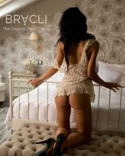 Bracli Negligé LOLITA Aus Spitze -MAISON LEJABY Verkaufsgeschäft baby doll lolita creme bracli perlen dessous 3