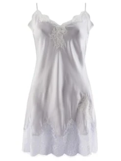 100% Seide Baby-Doll SOIE D´AMOUR Fein Aubade -MAISON LEJABY Verkaufsgeschäft baby doll seide silber ms42 soie d amour aubade 1 1 1 1