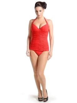 Neckholder Badeanzug HAVANA Von Je Suis -MAISON LEJABY Verkaufsgeschäft badeanzug rot je suis 1 1