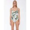 Badeanzug EXOTIC LEAVES Weiß Grün Von Fürstenberg 2 Badeanzug EXOTIC LEAVES Weiß Grün Von Fürstenberg -MAISON LEJABY Verkaufsgeschäft badeanzug weiss bunt 245 38155 fuerstenberg