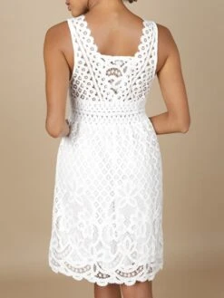 Baumwolle-Spitze Sommerkleid GITANE Naturweiss Von Marjolaine 11 Baumwolle-Spitze Sommerkleid GITANE Naturweiss Von Marjolaine -MAISON LEJABY Verkaufsgeschäft baumwolle spitze sommerkleid gitane 8git0201 naturweiss marjolaine 1