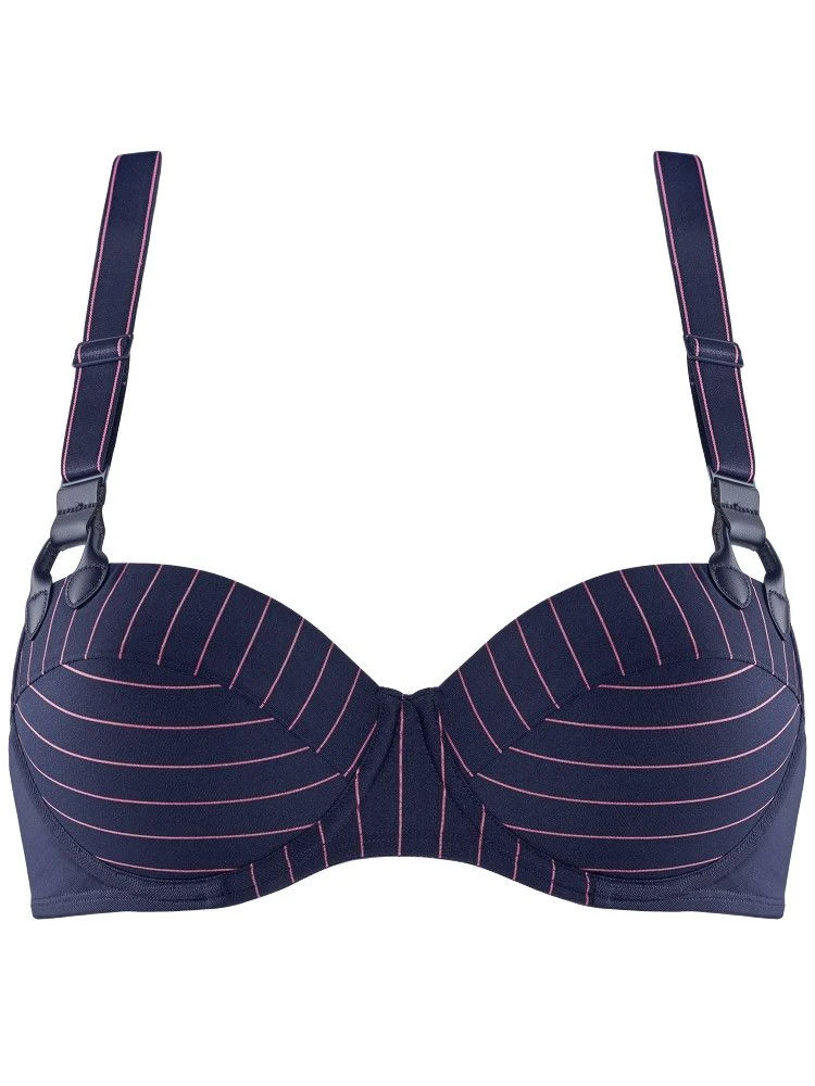 Balconette BH GLORIA STYLE Maritime Blue + Shocking Pink C-Cup Von Marlies Dekkers 6 Balconette BH GLORIA STYLE Maritime Blue + Shocking Pink C-Cup Von Marlies Dekkers - Image 4