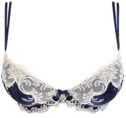Gefütterter Seiden BH SPLENDEUR SOIE Von Lise Charmel -MAISON LEJABY Verkaufsgeschäft bh gefuettert seide acc8580d marine 5197 splendeur soie lise charmel 2 1