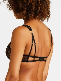 BH PRECIOUS TALE Mit Leavers Spitze Von Aubade -MAISON LEJABY Verkaufsgeschäft bh halbschale ref14 schwarz precious tale aubade 3