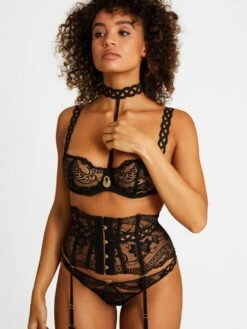 BH PRECIOUS TALE Mit Leavers Spitze Von Aubade -MAISON LEJABY Verkaufsgeschäft bh strapsguertel ref14 re52 schwarz precious tale aubade 1