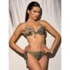 Push-Up Bikini METALLIC Grün-bunt Von Cotton Club Mare -MAISON LEJABY Verkaufsgeschäft bikini metallic blau gruen cotton clug mare