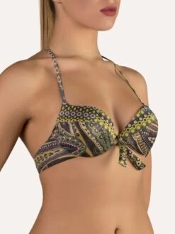 Push-Up Bikini METALLIC Grün-bunt Von Cotton Club Mare 8 Push-Up Bikini METALLIC Grün-bunt Von Cotton Club Mare -MAISON LEJABY Verkaufsgeschäft bikini metallic cs5 cotton club