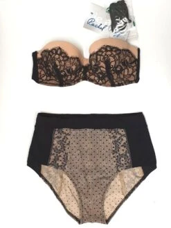 Bandeau Bikini CHANTAL Schwarz-nude Von Je Suis -MAISON LEJABY Verkaufsgeschäft bikini nude schwarz je suis chantal 1