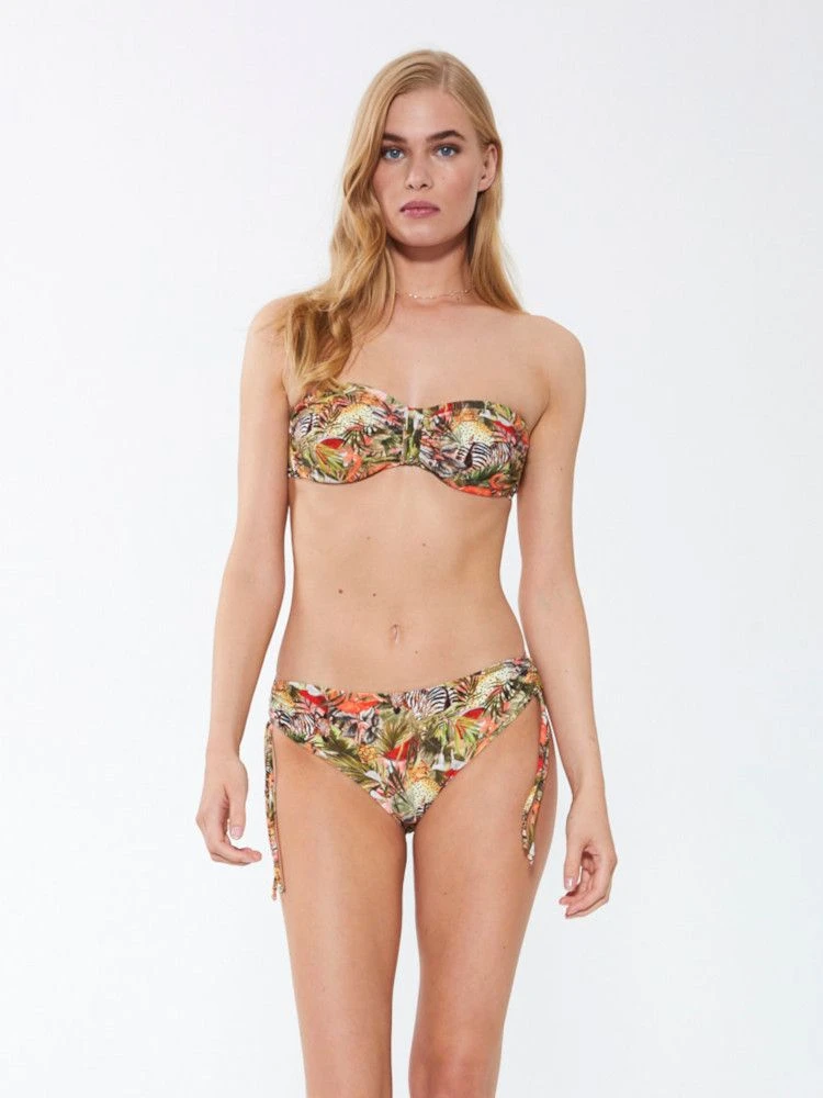 Bandeau Bikini ZEBRA IN PARADISE Apricot-grün Von Fürstenberg 4 Bandeau Bikini ZEBRA IN PARADISE Apricot-grün Von Fürstenberg - Image 2