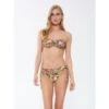 Bandeau Bikini ZEBRA IN PARADISE Apricot-grün Von Fürstenberg -MAISON LEJABY Verkaufsgeschäft bikini pfirsich bunt 243 50203 fuerstenberg