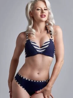 Push-Up Bikini MARINERE Dunkelblau 2 Tlg. Von Marlies Dekkers -MAISON LEJABY Verkaufsgeschäft bikini push up blau 19611 bikini hoeschen blau 19614 mariniere marlies dekkers 5 1