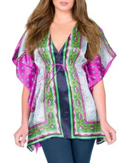 100% Seide Tunika EXOTIC Von Eva B. Bitzer -MAISON LEJABY Verkaufsgeschäft bitzer tunika exotic seide 1 1