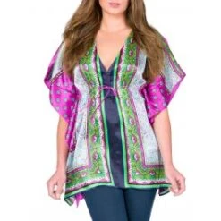 100% Seide Tunika EXOTIC Von Eva B. Bitzer