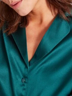 100% Seide Bluse TOI MON AMOUR Viele Farben Von Aubade -MAISON LEJABY Verkaufsgeschäft bluse gr n seide toi mon amour qs44 emeraude aubade 7 1