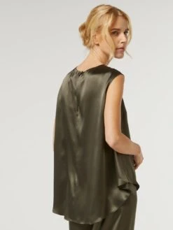 Seidentop BIANCA Von Vivis 24 Seidentop BIANCA Von Vivis -MAISON LEJABY Verkaufsgeschäft blusentop seide v00391 bianca army khaki vivis 1