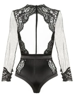 Langarm Body Tüll Mit Strass MARLENE Von Prelude Milano -MAISON LEJABY Verkaufsgeschäft body schwarz yh307 prelude 4