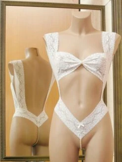 Bracli Perlen- Body CLASSIC Auslaufmodell Reduziert -MAISON LEJABY Verkaufsgeschäft bracli perlenbody einreihig weiss 2 1