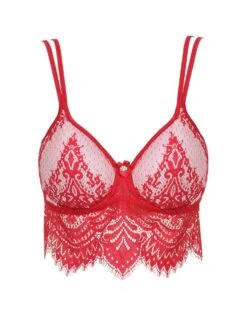 Bralette BLACK SWAN Spitze Von Prelude Milano -MAISON LEJABY Verkaufsgeschäft bralette buegel bh spitze ys284 rot black swan prelude milano