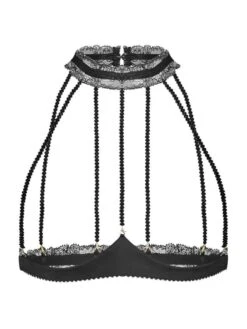 Ouvert Bustier-BH GEISHA CAGE Mit Schmuck-Kristallen Von Cadolle 12 Ouvert Bustier-BH GEISHA CAGE Mit Schmuck-Kristallen Von Cadolle -MAISON LEJABY Verkaufsgeschäft cage bh geisha schwarz cadolle 3