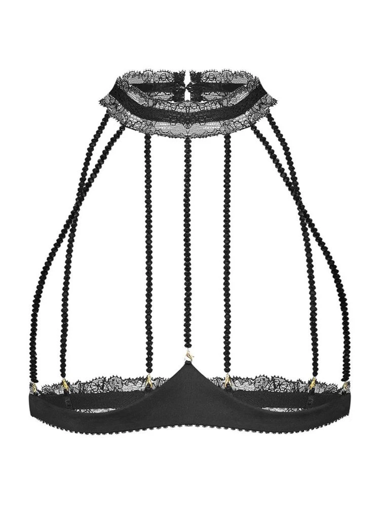 Ouvert Bustier-BH GEISHA CAGE Mit Schmuck-Kristallen Von Cadolle 5 Ouvert Bustier-BH GEISHA CAGE Mit Schmuck-Kristallen Von Cadolle - Image 3