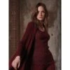Wolle-Seide GLITZER TOP Von Oscalito -MAISON LEJABY Verkaufsgeschäft camisole top wolle seide lurex bordeaux 3442x oscalito 2