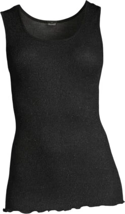 Wolle-Seide GLITZER TOP Von Oscalito -MAISON LEJABY Verkaufsgeschäft camisole top wolle seide lurex schwarz 3442x oscalito 2
