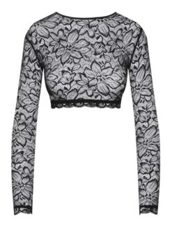 Langarm Minitop CARMEN Spitze Schwarz Von Cadolle 11 Langarm Minitop CARMEN Spitze Schwarz Von Cadolle -MAISON LEJABY Verkaufsgeschäft carmen mini top schwarz 3315cp cadolle 1