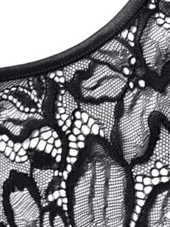 Langarm Minitop CARMEN Spitze Schwarz Von Cadolle 14 Langarm Minitop CARMEN Spitze Schwarz Von Cadolle -MAISON LEJABY Verkaufsgeschäft carmen mini top schwarz 3315cp cadolle 2