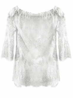 Spitze Carmen Shirt INESSA Von Escora -MAISON LEJABY Verkaufsgeschäft carmen shirt inessa weiss 9171 e251 602 escora 2 1