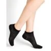 Damen Sneakersocken Blumenmuster Aus 74% Seide Von Bleuforêt -MAISON LEJABY Verkaufsgeschäft damen soeckchen seide bleuforet 6103ar5 schwarz 1
