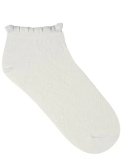 Damen Sneakersocken Blumenmuster Aus 74% Seide Von Bleuforêt -MAISON LEJABY Verkaufsgeschäft damen soeckchen seide bleuforet 6103fa4prcrvb weiss