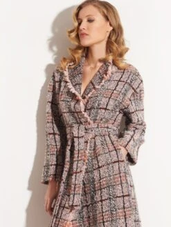 Jacke KUSCHEL BOUCLE Rosa-grau Von Chiara Fiorini 9 Jacke KUSCHEL BOUCLE Rosa-grau Von Chiara Fiorini -MAISON LEJABY Verkaufsgeschäft freizeit jacke wolle karo g9631bis grau rosa chiara fiorini 4 1