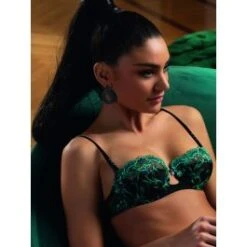 Halbschalen BH SECRETE EMERAUDE Aus Spitze Von Lise Charmel