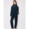 Hausanzug NICKI Waldgrün Zwei-teilig Von Chiara Fiorini 1 Hausanzug NICKI Waldgrün Zwei-teilig Von Chiara Fiorini -MAISON LEJABY Verkaufsgeschäft hausanzug reissverschluss bosco cf1344 nicki chiara fiorini