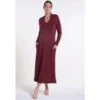 Feinstrick Kleid Lang LOUNGE No. 3 Bordeaux Viscose Von Verdiani 1 Feinstrick Kleid Lang LOUNGE No. 3 Bordeaux Viscose Von Verdiani -MAISON LEJABY Verkaufsgeschäft hauskleid viscose strick bordeaux 8816 loungewear verdiani