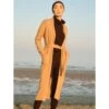 Hausmantel WOLLMIX Von Chiara Fiorini -MAISON LEJABY Verkaufsgeschäft hausmantel lang wollmix camel cf1352 chiara fiorini 6