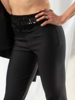 Leggings Hose LAON Schwarz Von RCrescentini Notre Dame -MAISON LEJABY Verkaufsgeschäft hose satin laon schwarz notredame rcrescentini 4