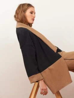 Jacke KUSCHEL COTTON Anthrazit-zimt Von Chiara Fiorini -MAISON LEJABY Verkaufsgeschäft jacke braun anthrazit g9610 chiara fiorini 4