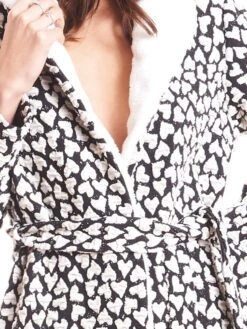 Jacke HEARTS Schwarz-weiß Von Fiori Di Chiara -MAISON LEJABY Verkaufsgeschäft jacke creme schwarz fc9128 fiori di chiara