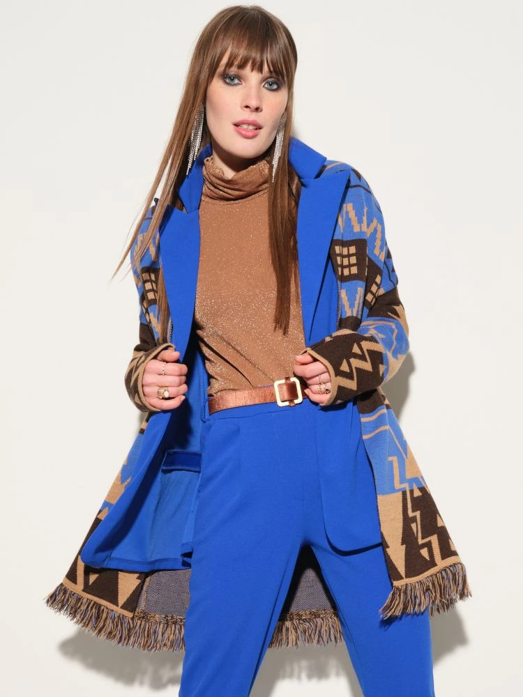 Jacke ETHNO PRINT KURZ Mit Fransen Von Fiori Di Chiara 5 Jacke ETHNO PRINT KURZ Mit Fransen Von Fiori Di Chiara - Image 3