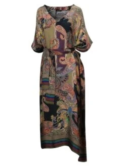 100% Seide Kaftan MILANO BLACK Von Eva B. Bitzer -MAISON LEJABY Verkaufsgeschäft kaftan black leo 21313452 bitzer 5 1
