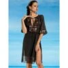 Strandkaftan FRESIA Mit Pailletten Von Cotton Club Mare -MAISON LEJABY Verkaufsgeschäft kaftan schwarz fresia cotton club 7
