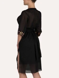 Strandkaftan FRESIA Mit Pailletten Von Cotton Club Mare -MAISON LEJABY Verkaufsgeschäft kaftan schwarz fresia cotton club 9