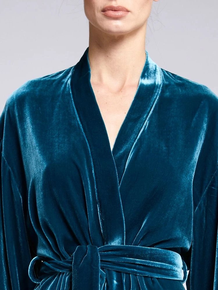 Seide-Viscose Samt Kimono DANY Von Vivis 11 Seide-Viscose Samt Kimono DANY Von Vivis - Image 9