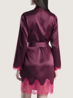 100% Seide Kimono SOIE D´AMOUR Von Aubade -MAISON LEJABY Verkaufsgeschäft kimono seide beere ms65 soie d amour aubade 2